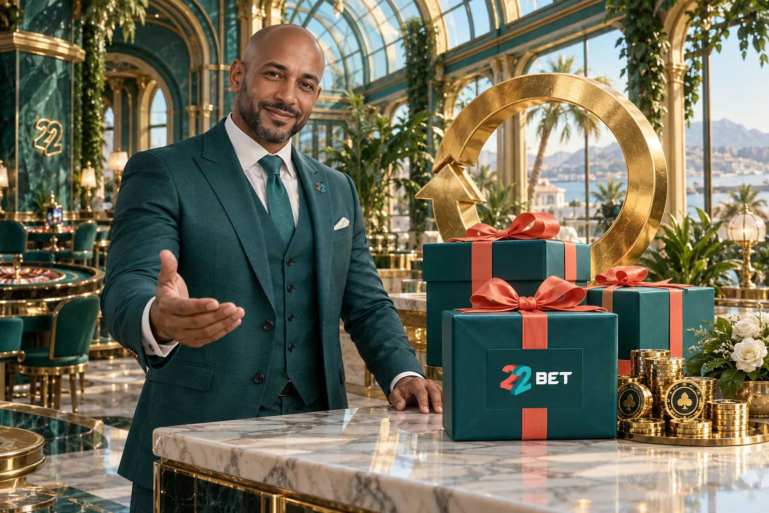 Casino host presenting weekly reload rewards